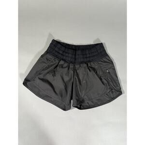 Black Lululemon High Waisted Baggy Shorts